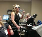 Patient operating cardio equipment with breath monitoring