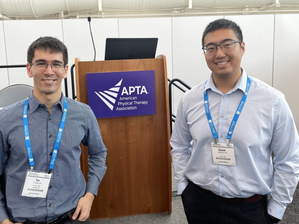 Tor and Dan at their platform presentation at CSM 2023